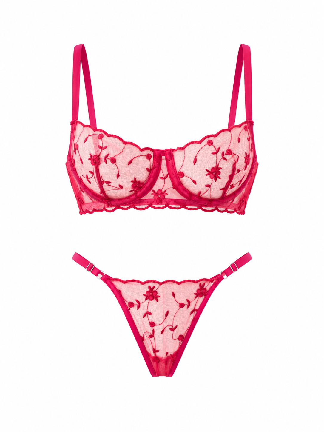 ALPHA FUŞYA DESTEKSİZ BRALET TAKIM  1