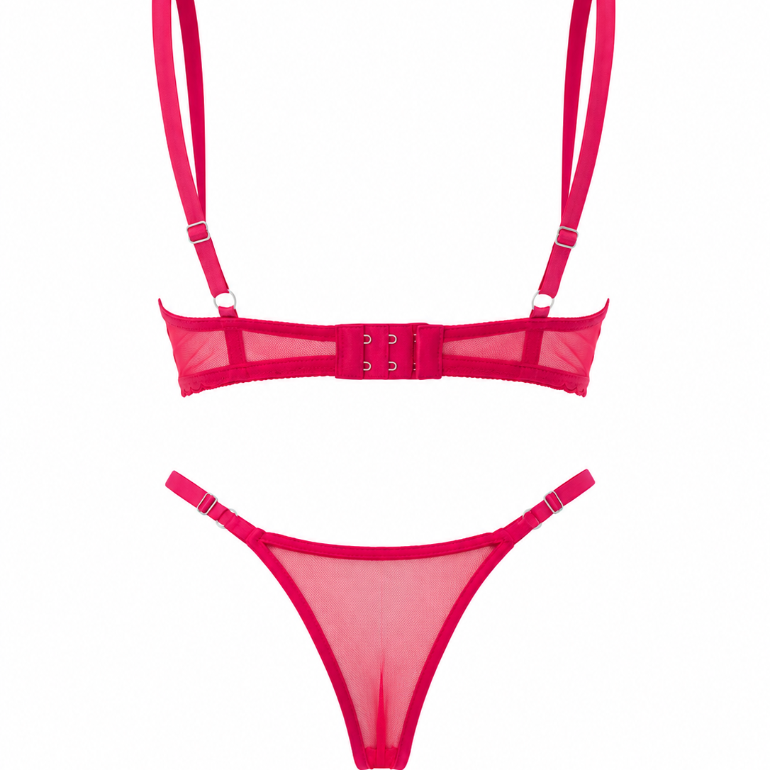 ALPHA FUŞYA DESTEKSİZ BRALET TAKIM  2