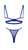 ASTRAL SAKS MAVİSİ DANTELLİ BRALET TAKIM 2