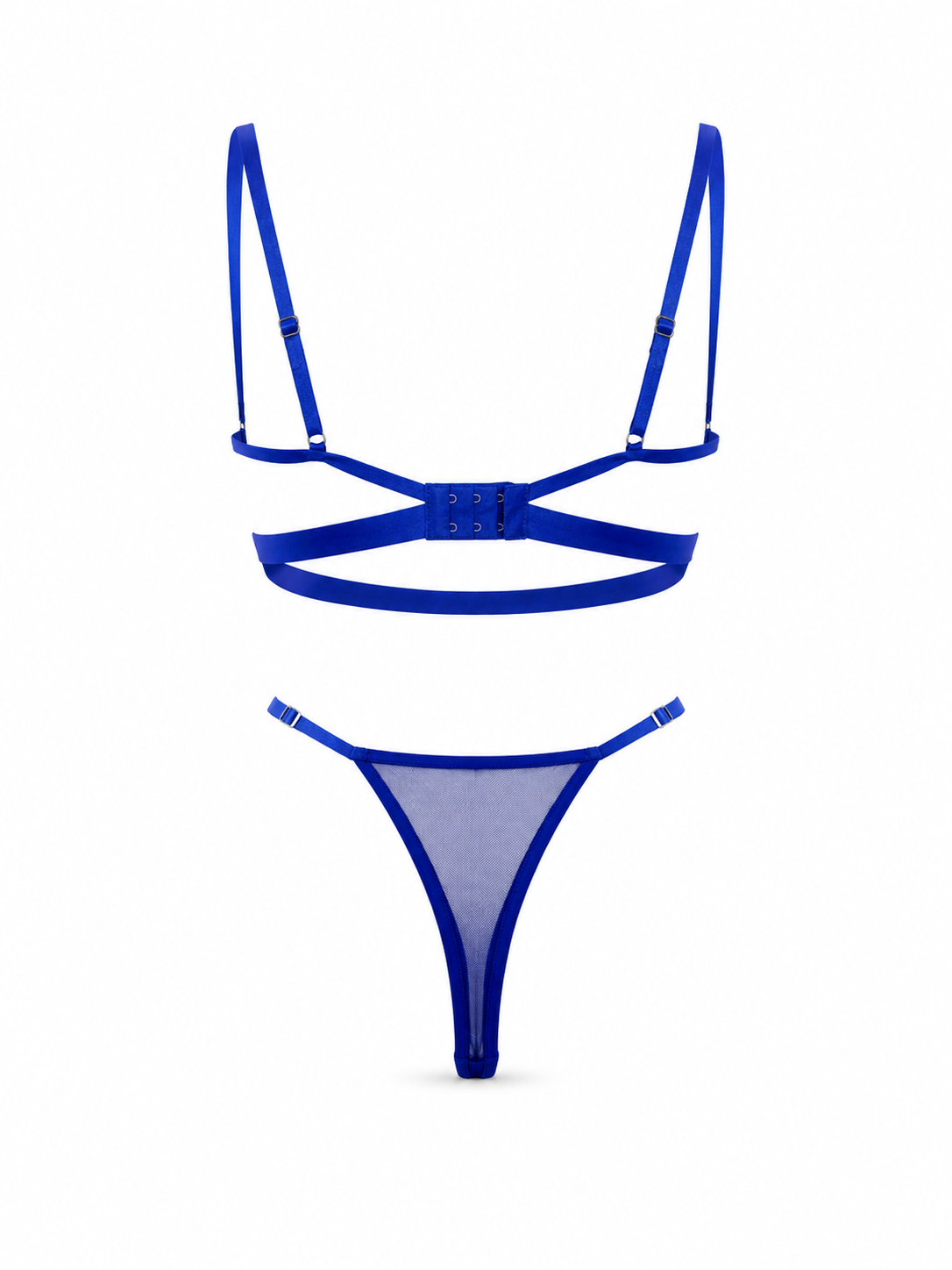 ASTRAL SAKS MAVİSİ DANTELLİ BRALET TAKIM 2