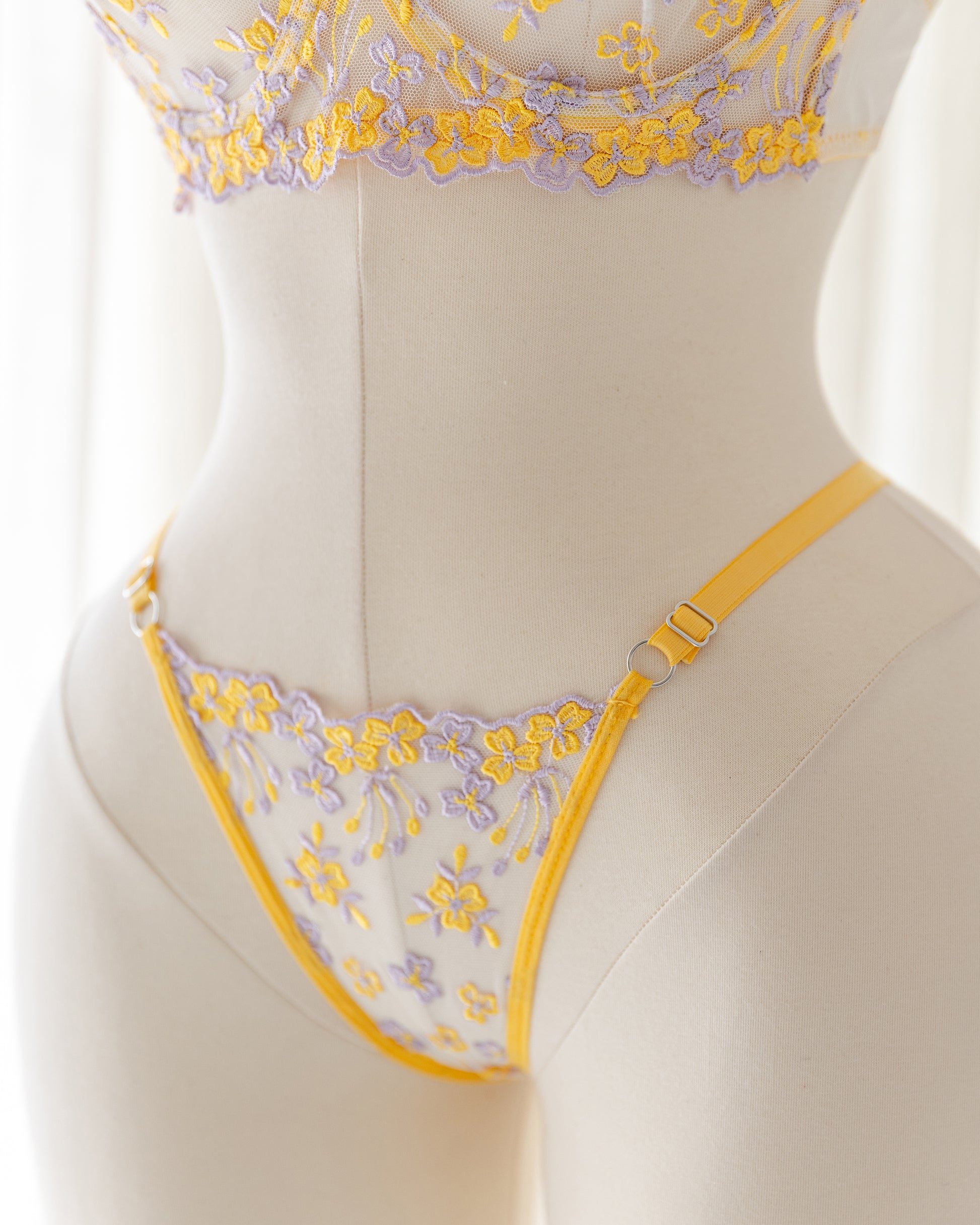 Cham Sarı Desteksiz Bralet Takım