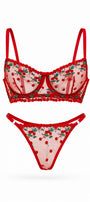 CHERRY KIRMIZI KİRAZLI DESTEKSİZ BRALET TAKIM 1