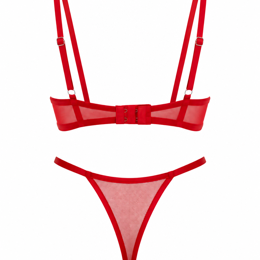 CHERRY KIRMIZI KİRAZLI DESTEKSİZ BRALET TAKIM 2