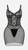 FEMME SİYAH FANTAZİ GECELİK 1