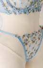 Jardin Çiçekli Mavi Bralet Takım