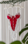 Lilith Beyaz Dantelli Kırmızı Bodysuit