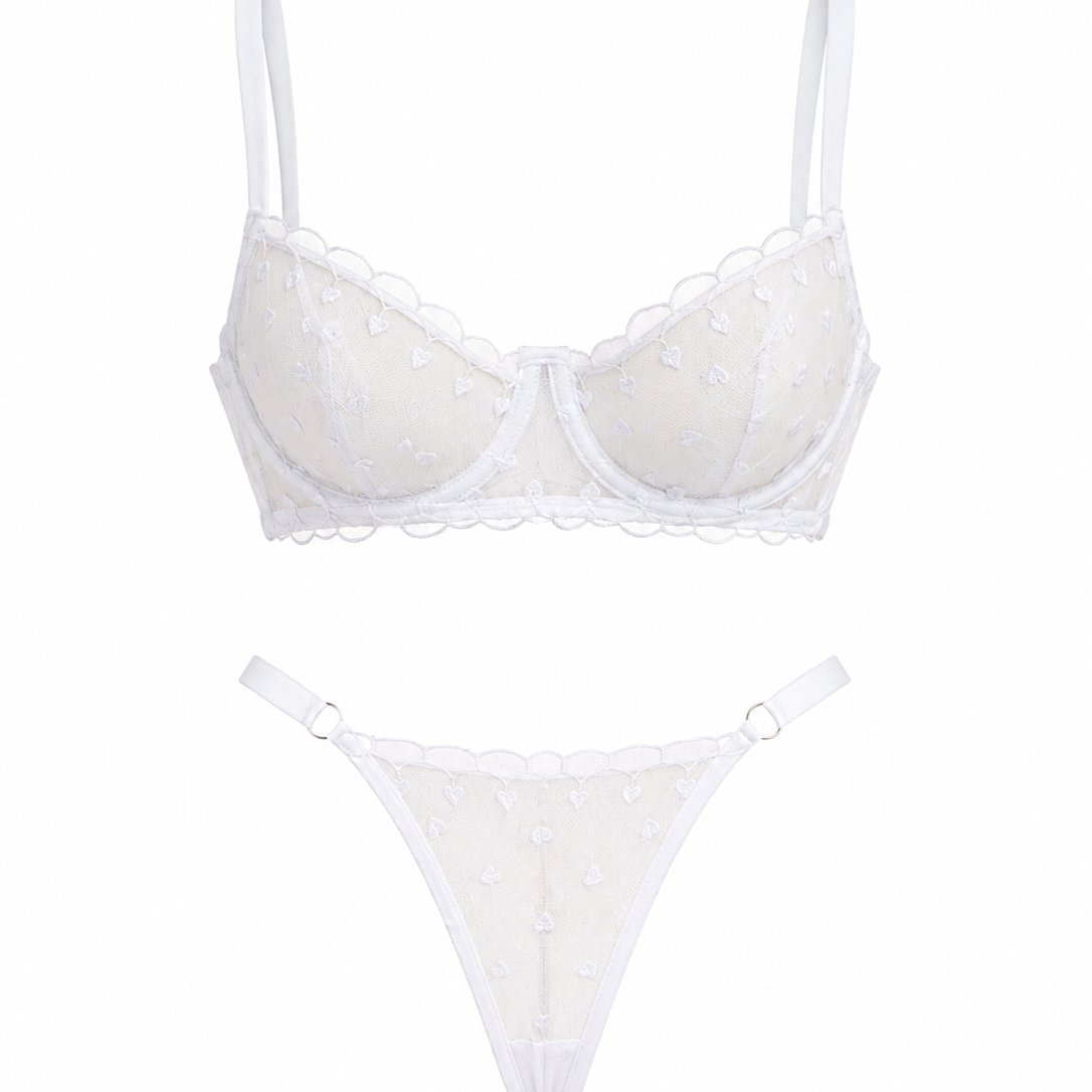 LOVE BEYAZ DESTEKSİZ BRALET TAKIM 1