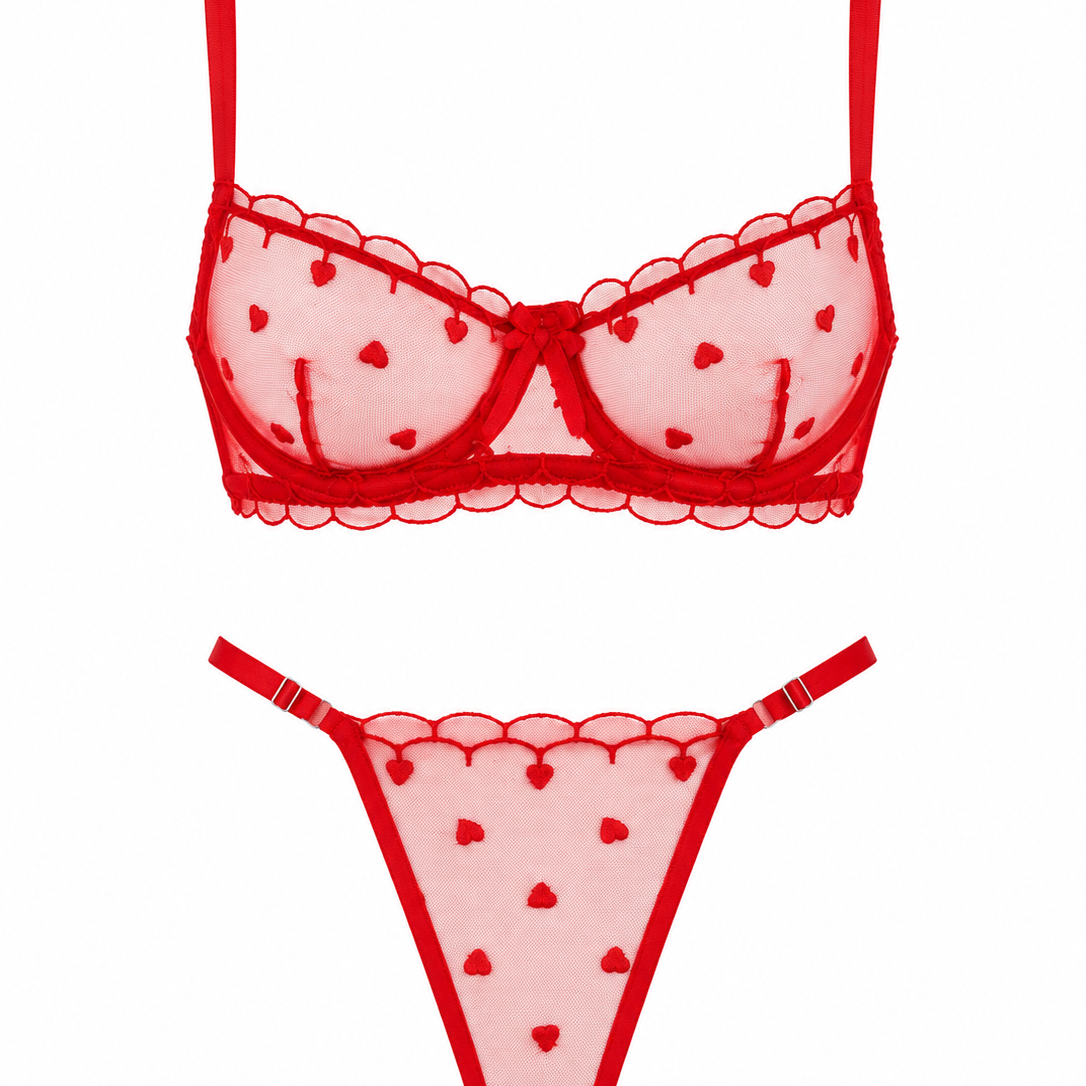 LOVE KIRMIZI DESTEKSİZ BRALET TAKIM 1