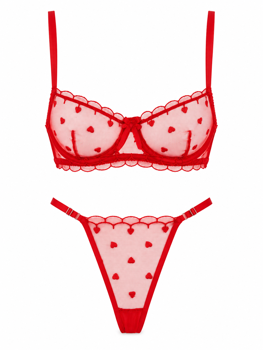 LOVE KIRMIZI DESTEKSİZ BRALET TAKIM 1