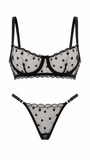 LOVE SİYAH DESTEKSİZ BRALET TAKIM 1