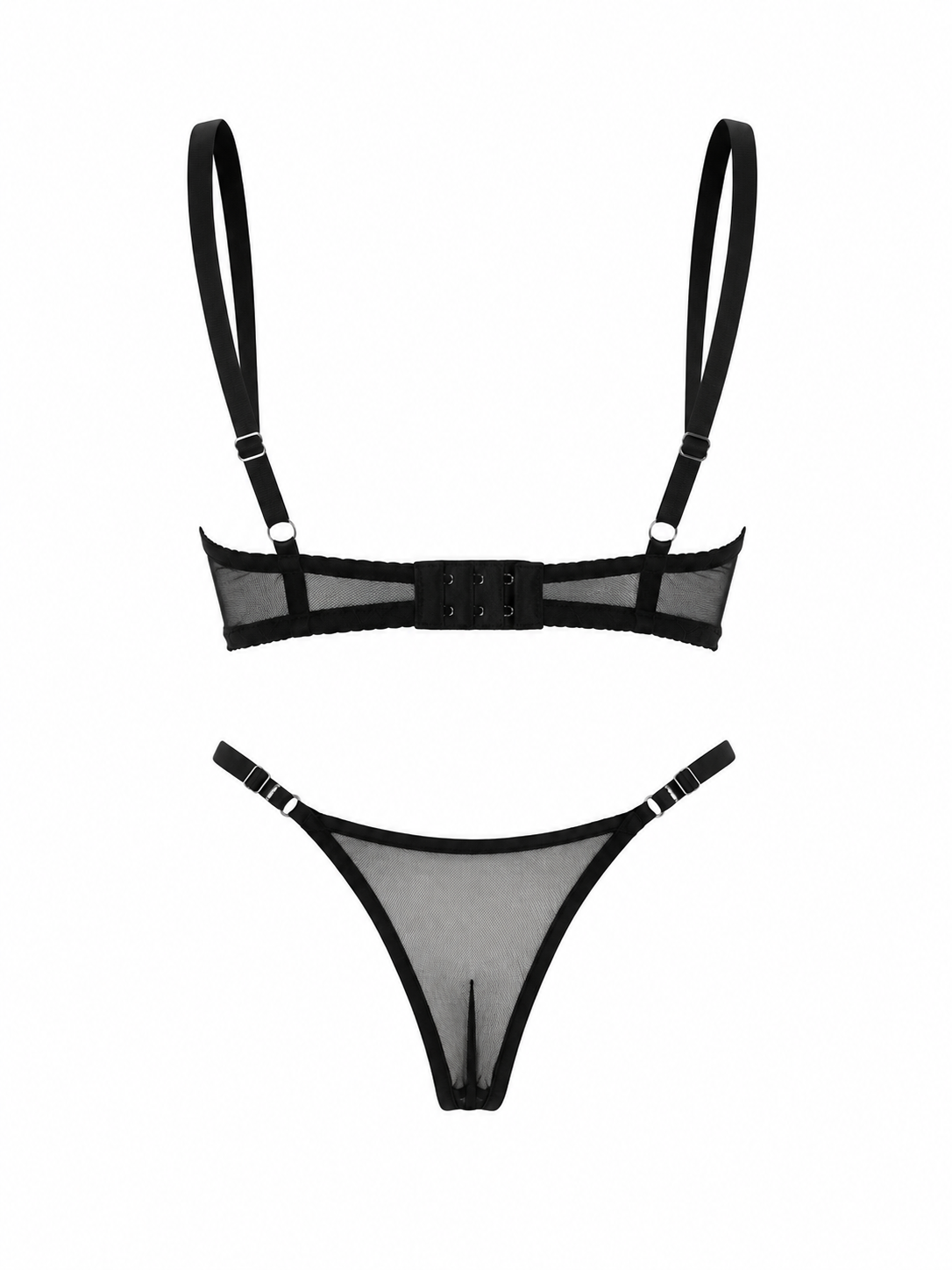 LOVE SİYAH DESTEKSİZ BRALET TAKIM 2