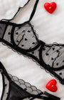 Love Siyah Desteksiz Bralet Takım