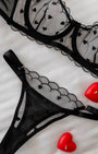 Love Siyah Desteksiz Bralet Takım