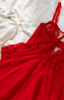 Morgana Kırmızı Tül Fantezi Babydoll
