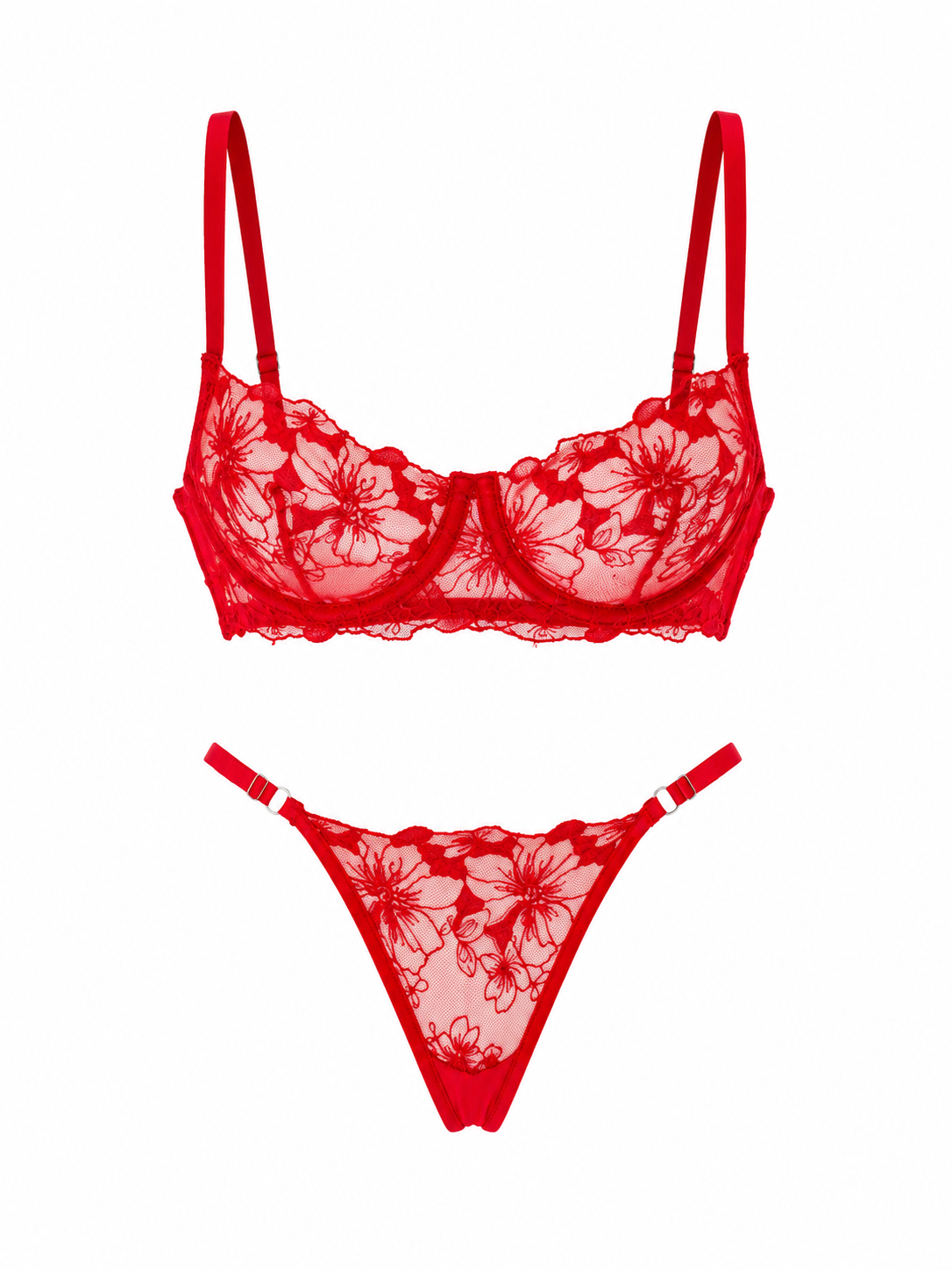 ORION KIRMIZI DESTEKSİZ BRALET TAKIM 1
