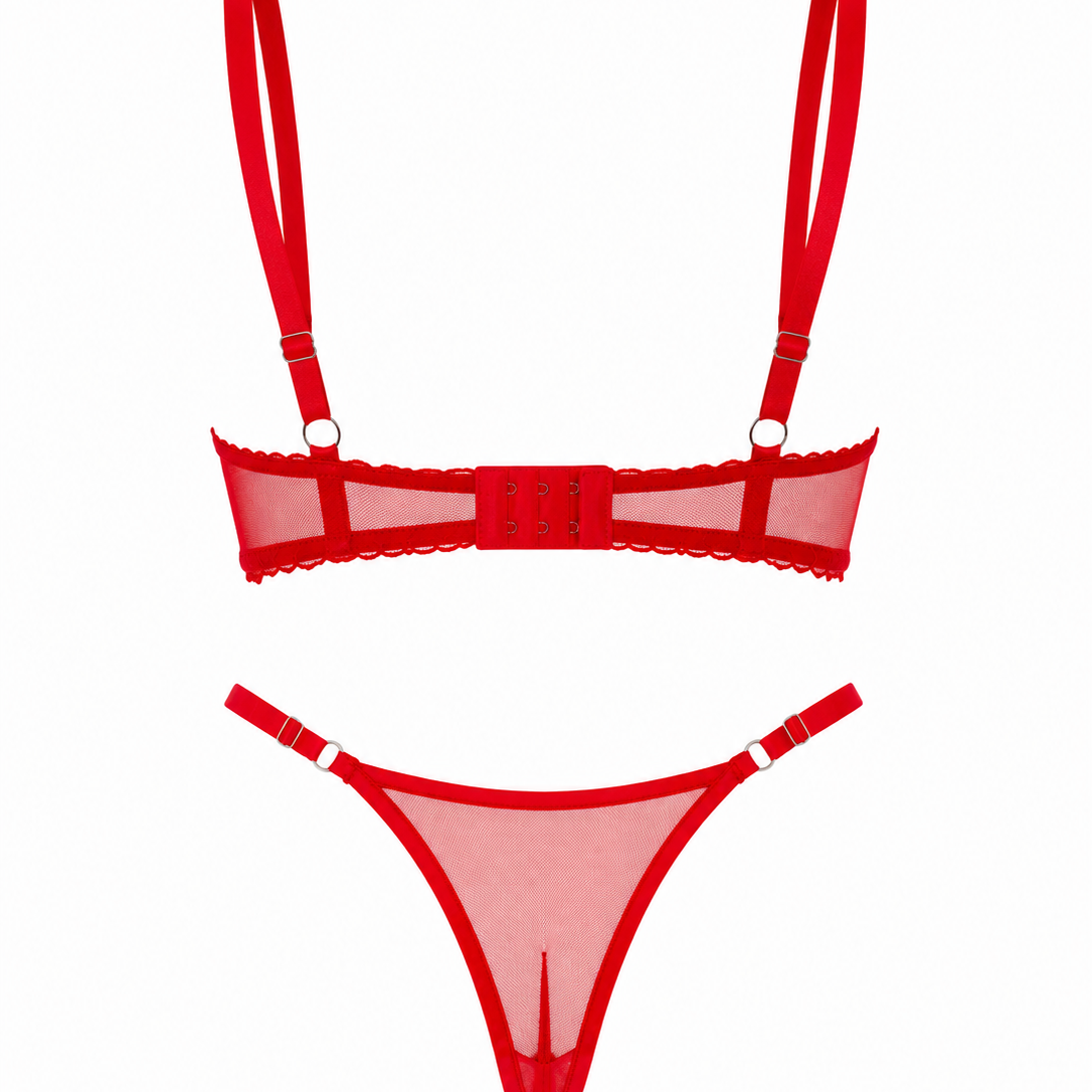 ORION KIRMIZI DESTEKSİZ BRALET TAKIM 2