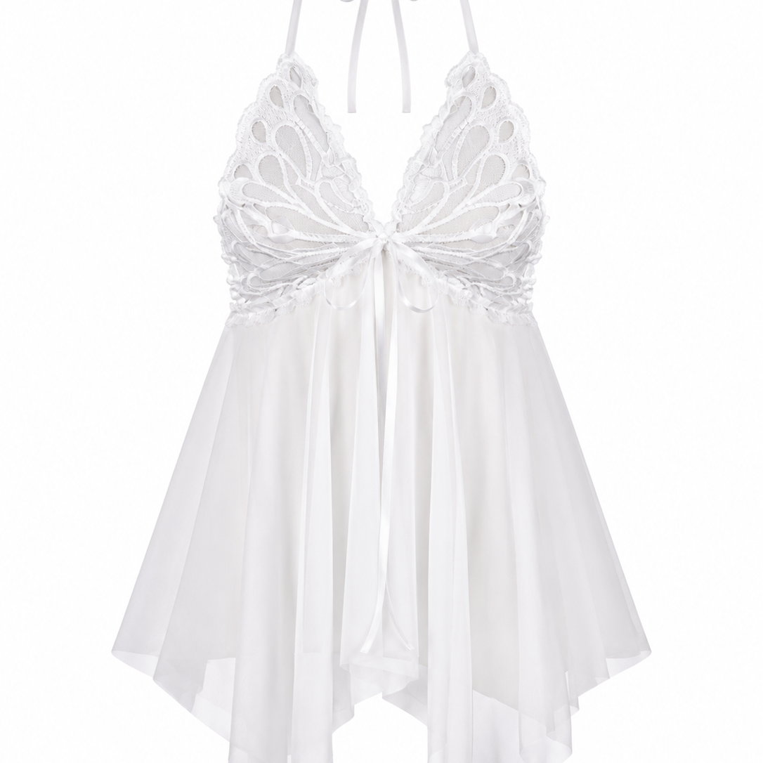 PAPILLON KELEBEK DETAYLI TÜL FANTEZİ BABYDOLL 1
