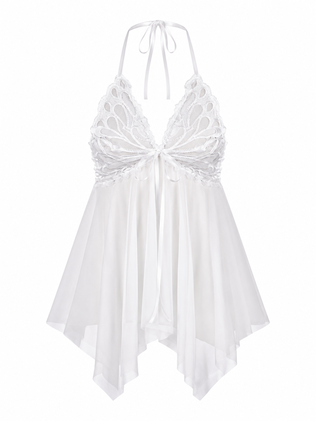 PAPILLON KELEBEK DETAYLI TÜL FANTEZİ BABYDOLL 1