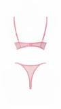 PINKY PEMBE DANTELLİ BRALET TAKIM 2