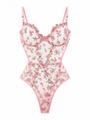 PIXIE ÇİÇEKLİ PEMBE BODYSUIT 1