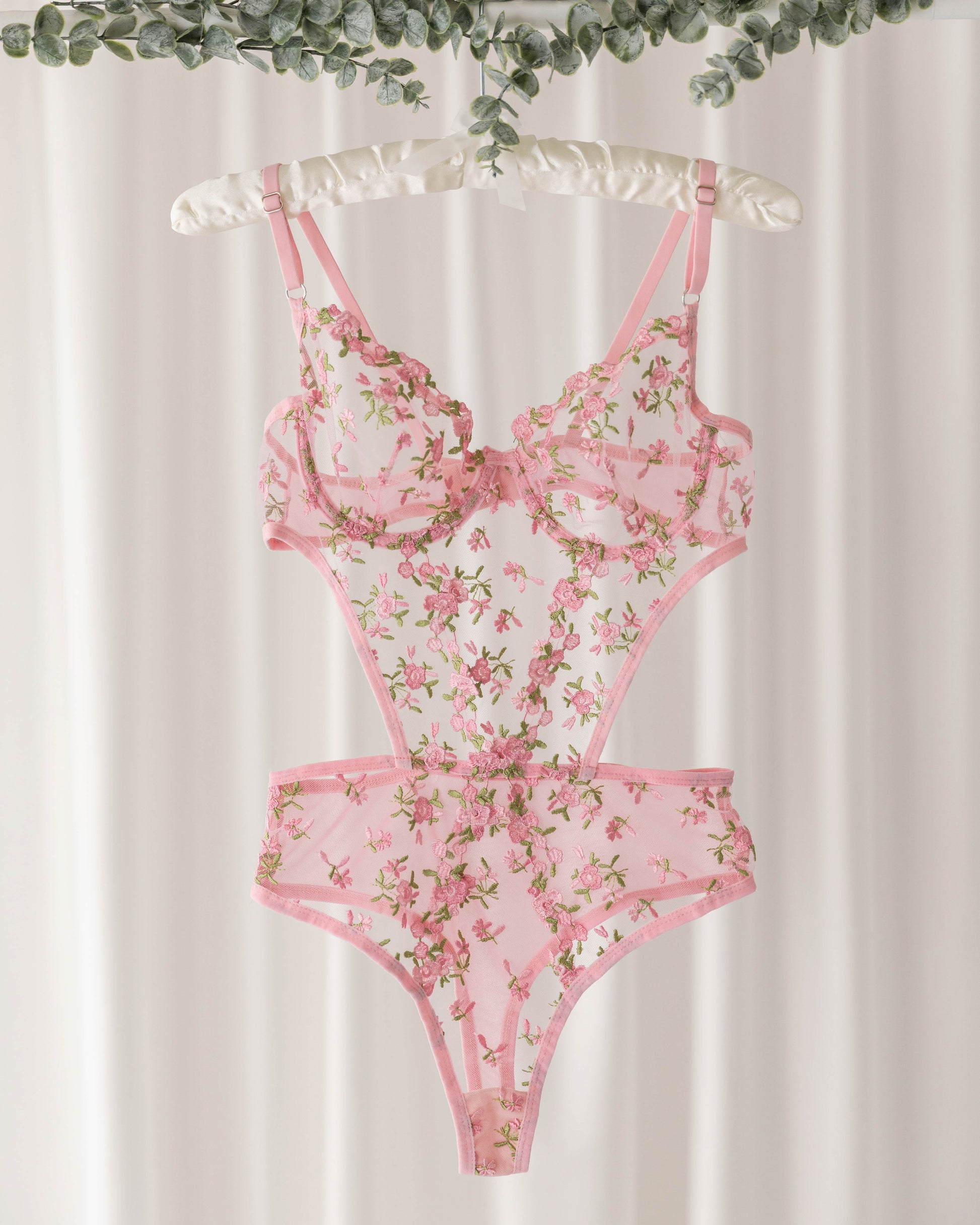 Pixie Çiçekli Pembe Bodysuit