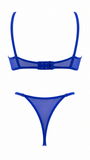 VELVET LACİVERT TÜL DESTEKSİZ BRALET TAKIM 2