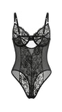 VIXEN SİYAH DANTEL BODYSUIT 1