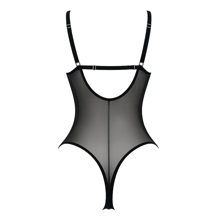 VIXEN SİYAH DANTEL BODYSUIT 2