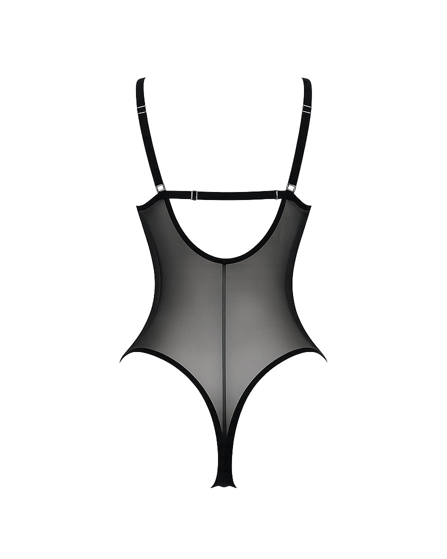 Vixen Siyah Dantel Bodysuit