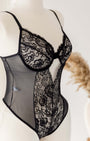 Vixen Siyah Dantel Bodysuit