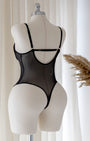 Vixen Siyah Dantel Bodysuit