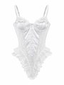 Lilith Beyaz Dantelli Beyaz Bodysuit
