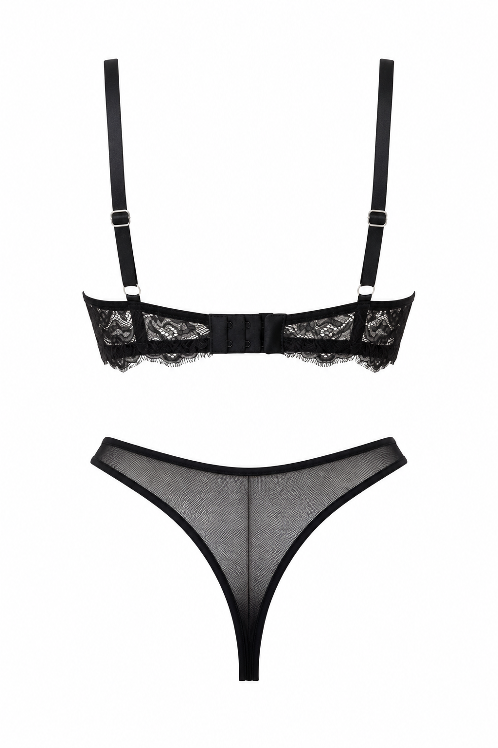 Bella Siyah Desteksiz Bralet Takım