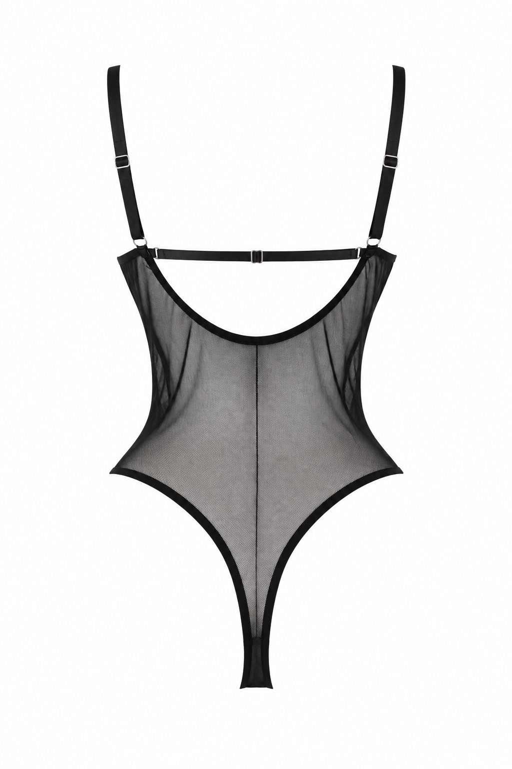 Nyx Siyah Transparan Bodysuit