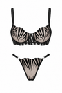 Nox Siyah Desteksiz Bralet takımı