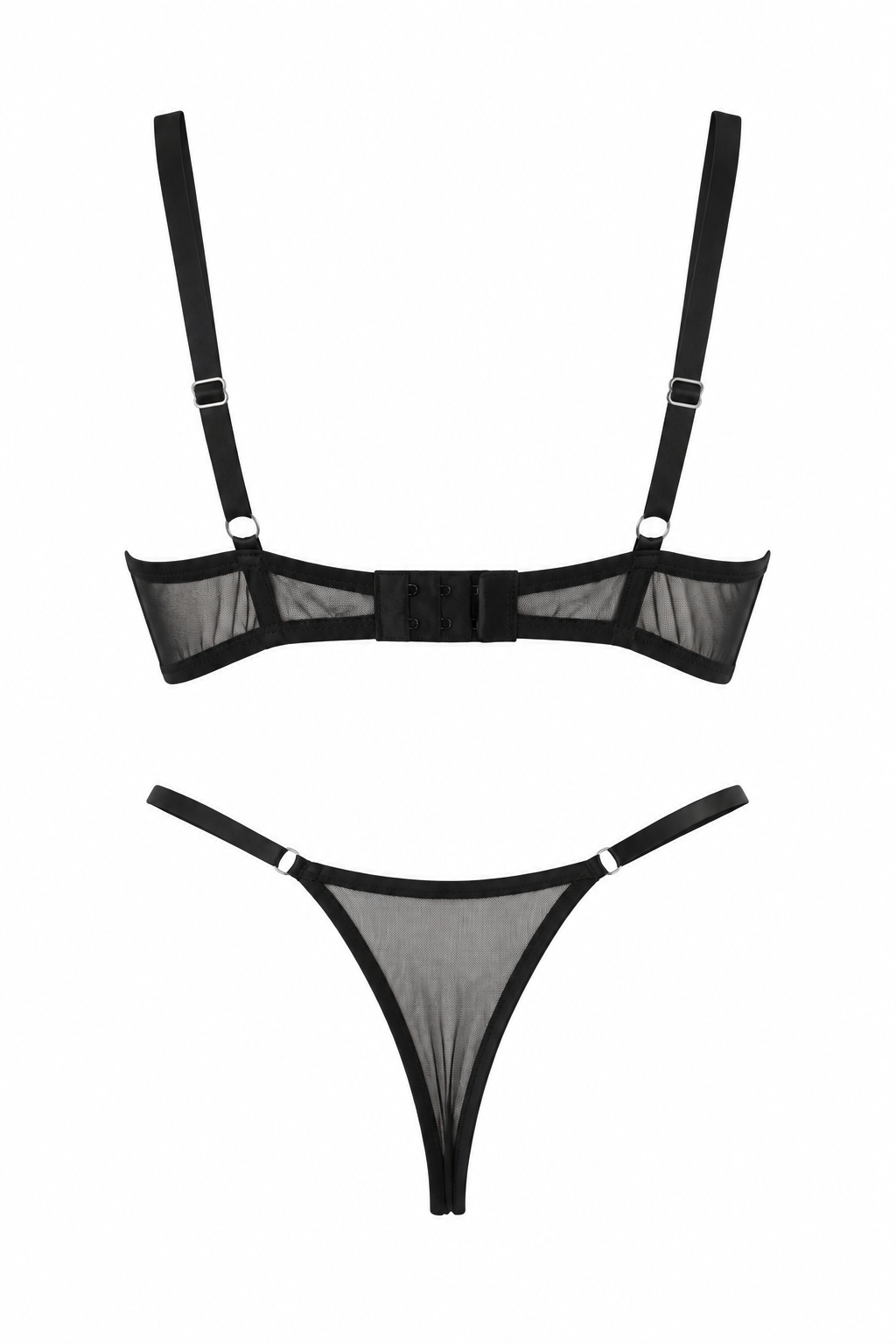 Nox Siyah Desteksiz Bralet takımı